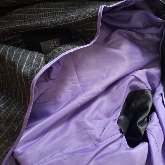 ALEXANDER JULIAN AMERICAN MODERN short trench jacket wool blend liner black XL - Picture 5 of 10